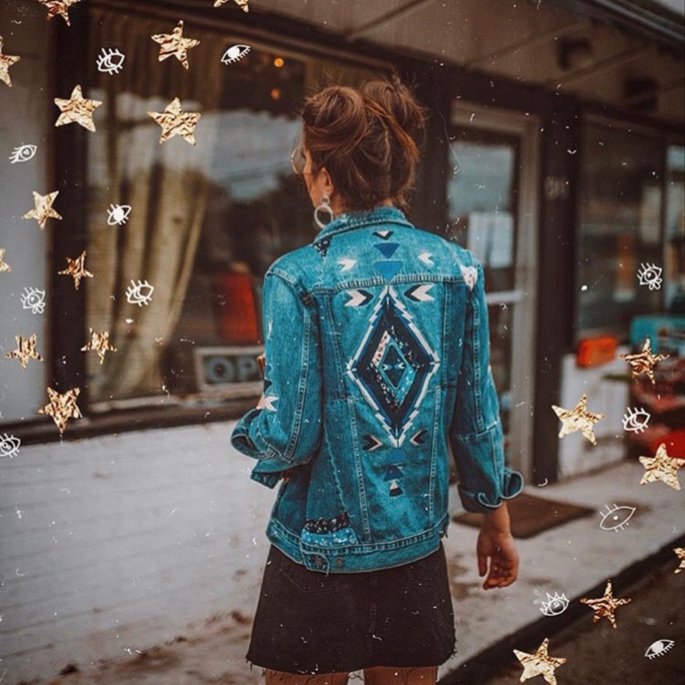 Blank NYC patch work denim